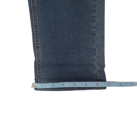 NWT  BloomChic  Women's Size 16 Elastic Waist  Roll Hem Ankle  Dark Wash Jeans - Picture 15 of 16